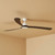 217cm 86-inch White-Walnut DC Ceiling Fan Smart Remote Control 3 Blade 50W 6 Speed