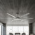 213cm 84-inch Nickel DC Ceiling Fan Smart Remote Control 6 Blade 55W 6 Speed