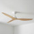 122cm 48-inch White-Oak DC Ceiling Fan Smart Remote Control 3 Blade 45W 6 Speed