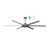 183cm 72-inch Nickel DC Ceiling Fan Smart Remote Control 6 Blade 55W 6 Speed