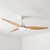 122cm 48-inch White-Oak DC Ceiling Fan With Light Smart Remote Control 3 Blade 45W