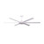 183cm 72-inch White DC Ceiling Fan Smart Remote Control 6 Blade 55W 6 Speed