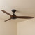 142cm 56-inch Bronze-Walnut DC Ceiling Fan Smart Remote Control 3 Blade 39W 6 Speed