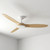 Valbuena 142cm 56-inch White-Oak DC Ceiling Fan Smart Remote Control 3 Blade 39W 6 Speed