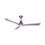 132cm 52-inch Nickel-Driftwood DC Ceiling Fan With Light Smart Remote Control 3 Blade 36W