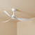 127cm 50-inch White DC Ceiling Fan Smart Remote Control 3 Blade 33W 6 Speed