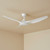 132cm 52-inch White DC Ceiling Fan Remote Control Smart 3 Blade 33W 6 Speed