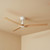 132cm 52-inch White-Oak DC Ceiling Fan Smart Remote Control 3 Blade 28W 6 Speed