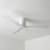 132cm 52-inch White DC Ceiling Fan Hugger WiFi Smart Remote 3 Blade 33W 6 Speed Low Profile