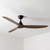132cm 52-inch Black-Teak DC Ceiling Fan With WiFi Smart Remote 3 Blade 33W 6 Speed