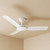 132cm 52-inch White DC Ceiling Fan With WiFi Remote Smart 3 Blade 36W 6 Speed