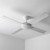 122cm 48-inch White DC Ceiling Fan Remote Control 4 Blade 36W 6 Speed