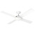 132cm 52-inch White DC Ceiling Fan Remote Control 4 Blade 36W 6 Speed