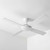 132cm 52-inch White DC Ceiling Fan 4 Blade 36W 3 Speed