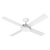 122cm 48-inch White DC Ceiling Fan With Light 4 Blade 36W