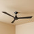 132cm 52-inch Black DC Ceiling Fan WIFI Smart Remote 3 Blade 33W 6 Speed