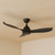 132cm 52-inch Black DC Ceiling Fan WiFi Smart Remote 3 Blade 34W 6 Speed