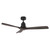 132cm 52-inch Black-Walnut Smart DC Ceiling Fan WiFi Remote 3 Blade 40W 6 Speed