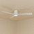 132cm 52-inch White DC Ceiling Fan Hugger Low Profile Light WIFI Smart Remote 3 Blade 33W
