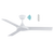 132cm 52-inch White DC Ceiling Fan WiFi Smart Remote Control 3 Blade 33W 6 Speed