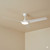 132cm 52-inch White DC Ceiling Fan With 24W Light WiFi Smart Remote 3 Blade 33W