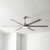 183cm 72-inch Nickel DC Ceiling Fan With Light Smart WIFI Remote 6 Blades 55W