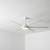 183cm 72-inch White DC Ceiling Fan With Light Smart WIFI Remote 6 Blades 55W