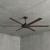 165cm 65-inch Black-Walnut DC Ceiling Fan WIFI Remote Smart 6 Blade 55W 6 Speed