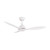 132cm 52-inch White DC Ceiling Fan Remote Control 3 Blade 36W Smart 6 Speed