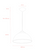 Pendant Light 50cm Black With Silver Lining E27 60W