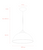 Pendant Light 70cm Black With Silver Lining E27 60W