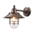 Wall Light Bronze Hooded Cage E27 60W IP44 Vintage