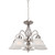 Pendant Light 54cm Nickel Alabaster Glass 5 Light E27 60W