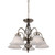 Pendant Light 54cm Brass Alabaster Glass 5 Light E27 60W