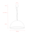 Pendant Light 50cm Gold Dome E27 60W