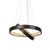 LED Pendant Light 2 Ring Bronze Crystal 52W 3000K 2496lm 60cm