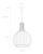 Pendant Light 45cm Natural Timber Cage E27 60W