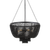 Pendant Light 70cm Black Beaded 5 Light E27 60W