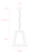 Pendant Light 33cm Black Clear Glass E27 60W