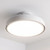 Anjos 50cm 21-inch White DC Ceiling Fan Hugger With Light Remote WiFi Smart 18W