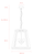 Pendant Light 48cm Black Clear Glass 3 Light E27 60W