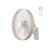 400mm 15-inch White AC Wall Fan Remote Control 5 Blade 55W 3 Speed