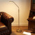 LED Floor Lamp Brass 6W 4000K 530lm 150cm Touch Dimmable