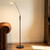 LED Floor Lamp Black 6W 4000K 530lm 150cm Touch Dimmable