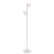 Floor Lamp White 2 Light E27 25W 160cm Adjustable