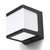 Solar Wall Light Black Cube 1000lm 4000K IP65 IK08 With Sensor