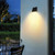 Solar Down Wall Light Black 1000lm 4000K IP54 With Sensor