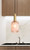 Pendant Light Antique Brass Metal and Rust Glass 13cm E27 60W