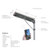 Solar Street Light 3900lm CCTV 6000K IP55 Motion Sensor Commercial Grade