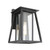 Wall Light Black Tapered Frame Lantern Clear Glass E27 60W IP43